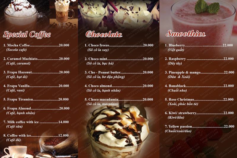Lên kế hoạch kinh doanh cafe chi tiết lựa chọn thực đơn hiệu quả