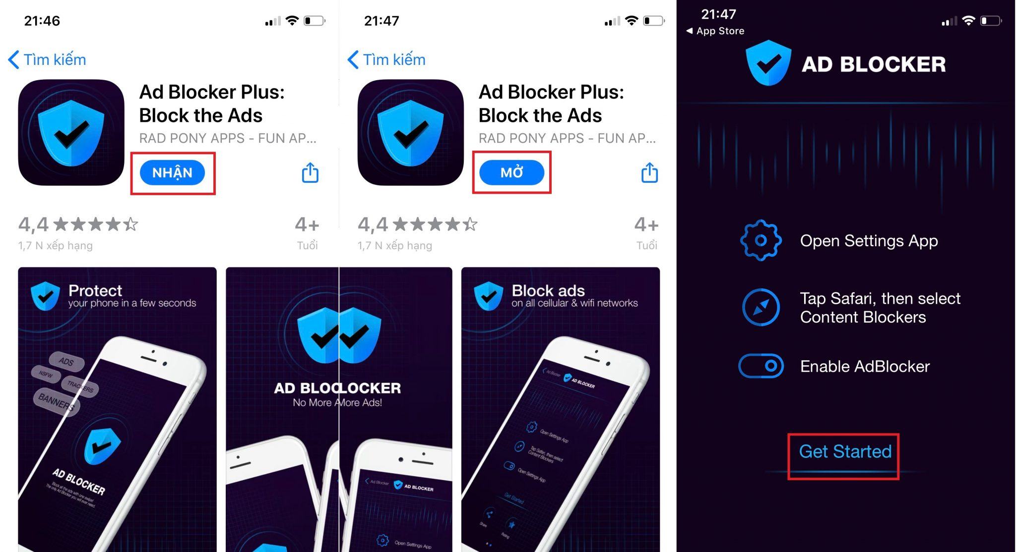 chặn quảng cáo trên iOS