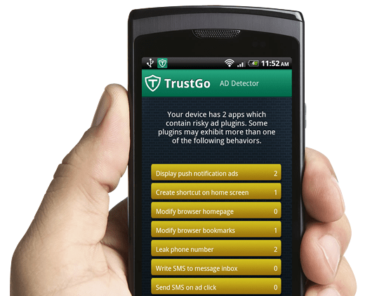 TrustGo Ad Detector được đánh giá cao trong việc lọc quảng cáo