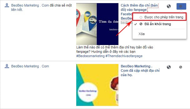 cách hiện lại bài viết đã ẩn trên facebook